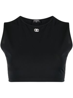 CHANEL Pre-Owned 1990s CC logo-print Silk Shirt - Farfetch