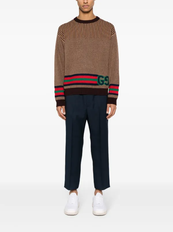 Gucci Double G Panelled Jumper - Farfetch