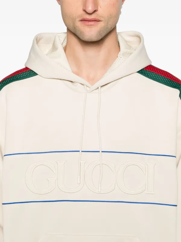 Gucci Side Line Logo Hoodie ファッション 