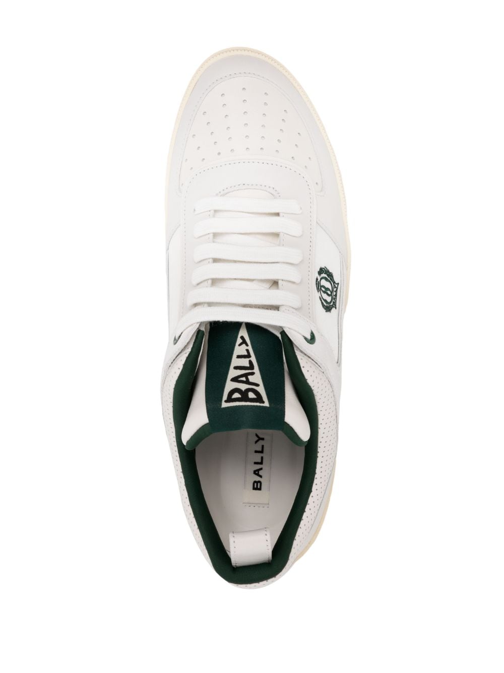 Shop Bally Logo-embroidered Panelled Sneakers In Weiss