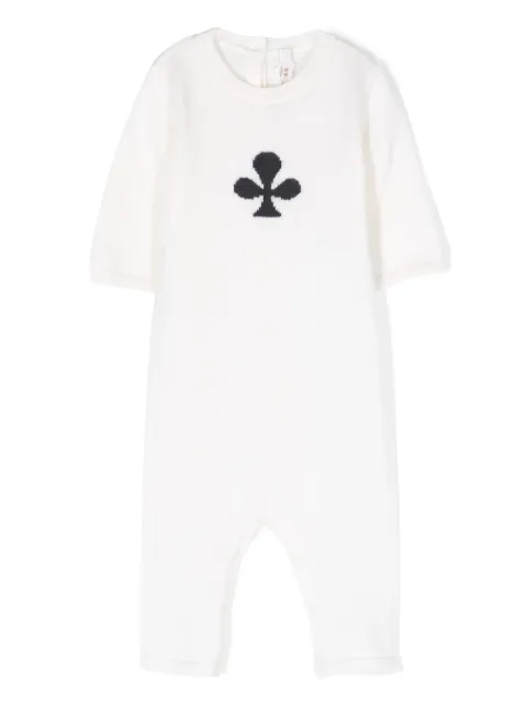 Bonpoint intarsia-motif knitted wool pajamas