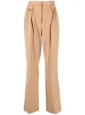 The Garment straight-leg tailored trousers - Brown