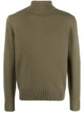 Herno roll-neck wool knit jumper - Green