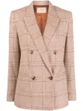 TWINSET checked double-breasted blazer - Brown