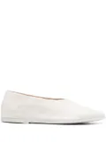 Marsèll almond-toe leather ballerina shoes - White