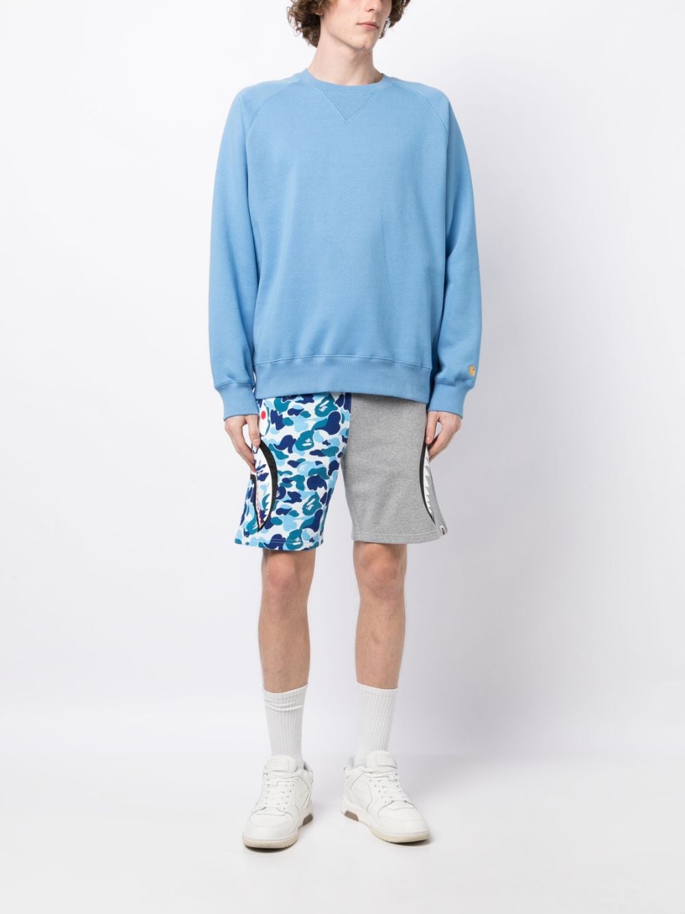 A BATHING APE® Katoenen shorts - Grijs