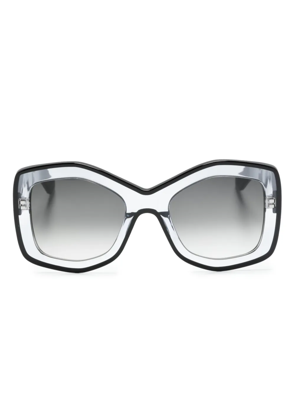 알라이아 그레이디언트 렌즈 기하학 프레임 선글라스 AA0066S001