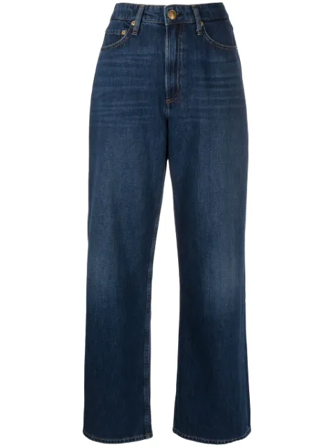 rag & bone mid-rise wide-leg jeans