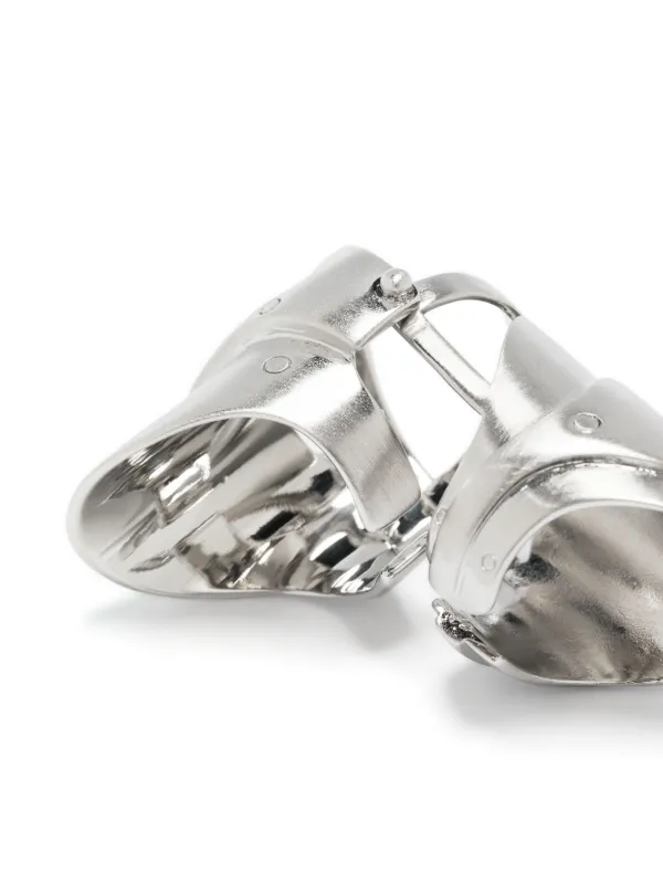 MISBHV Armor logo-engraved Ring | Silver | FARFETCH