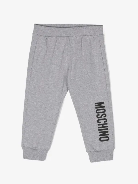 Moschino Kids logo-print cotton track pants