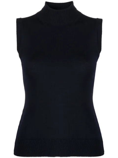 Sportmax roll-neck virgin-wool vest