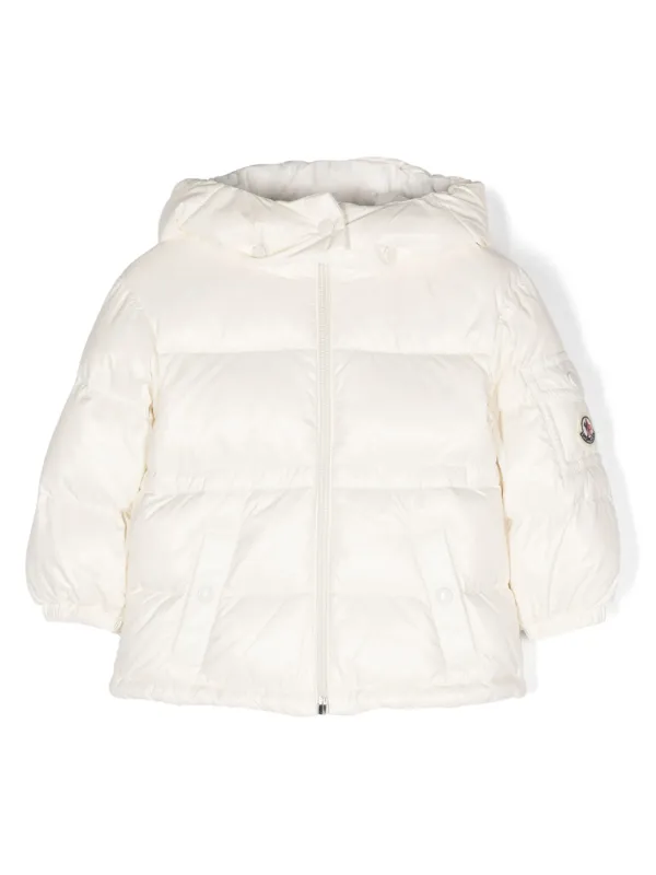 MONCLER ebre ホワイト ショートダウンジャケット ホワイトアイボリー Igeショートダウンジャケット : ショート