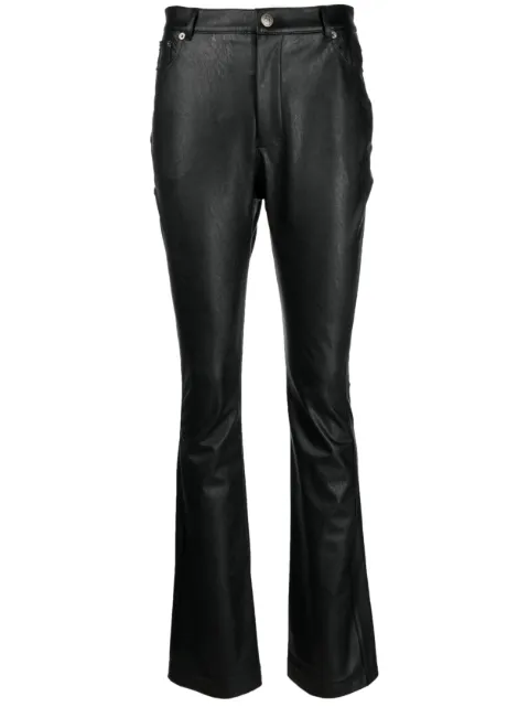 TWINSET Pantaloni svasati in finta pelle