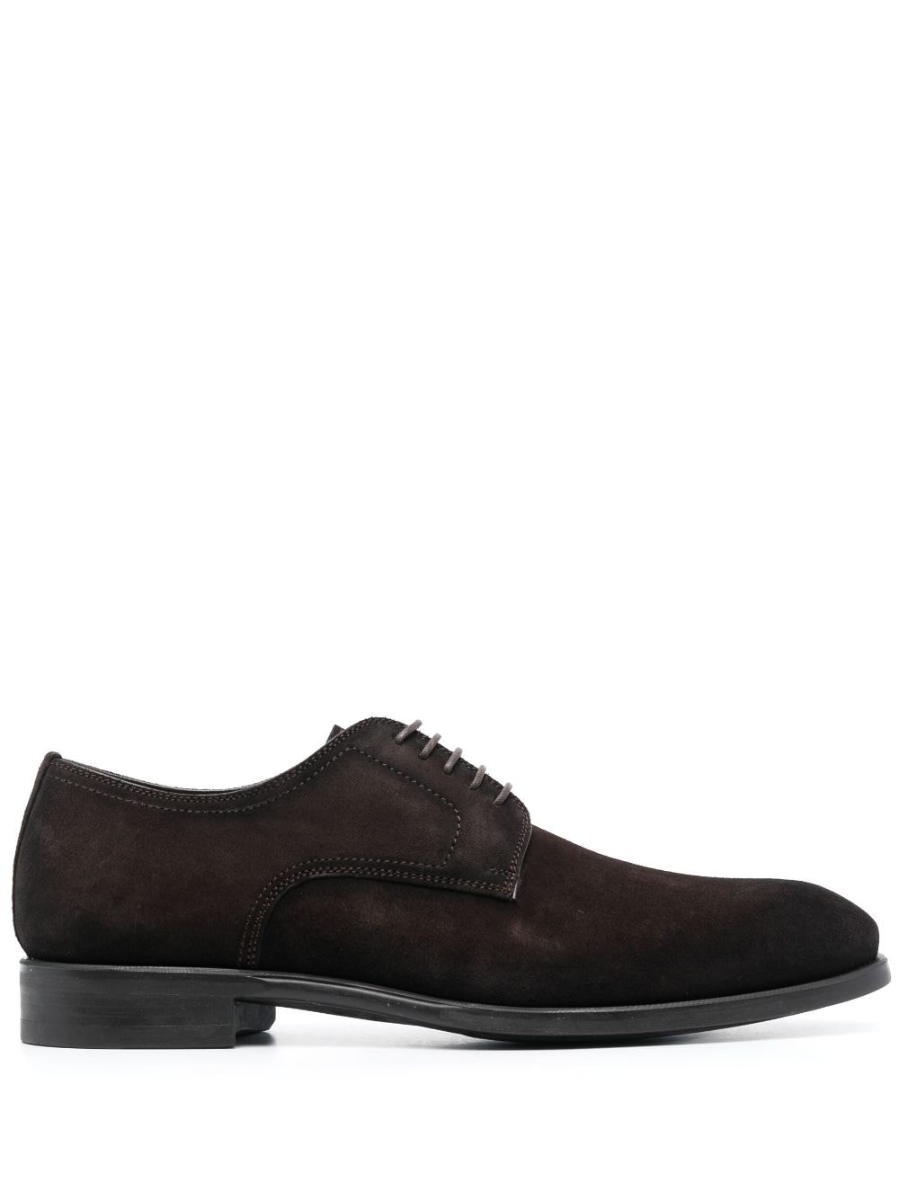 Image 1 of Magnanni almond-toe suede derbies