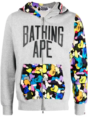 Buy Bape Hoodie 3D Printed Fashion Hip Hop Shark Ape Camo Print Cotton Red  Sweater Casual Loose Zip Casual Dark Purple Jackets For Men And Women at