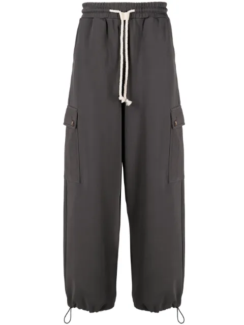 FIVE CM multi-pocket drawstring track pants