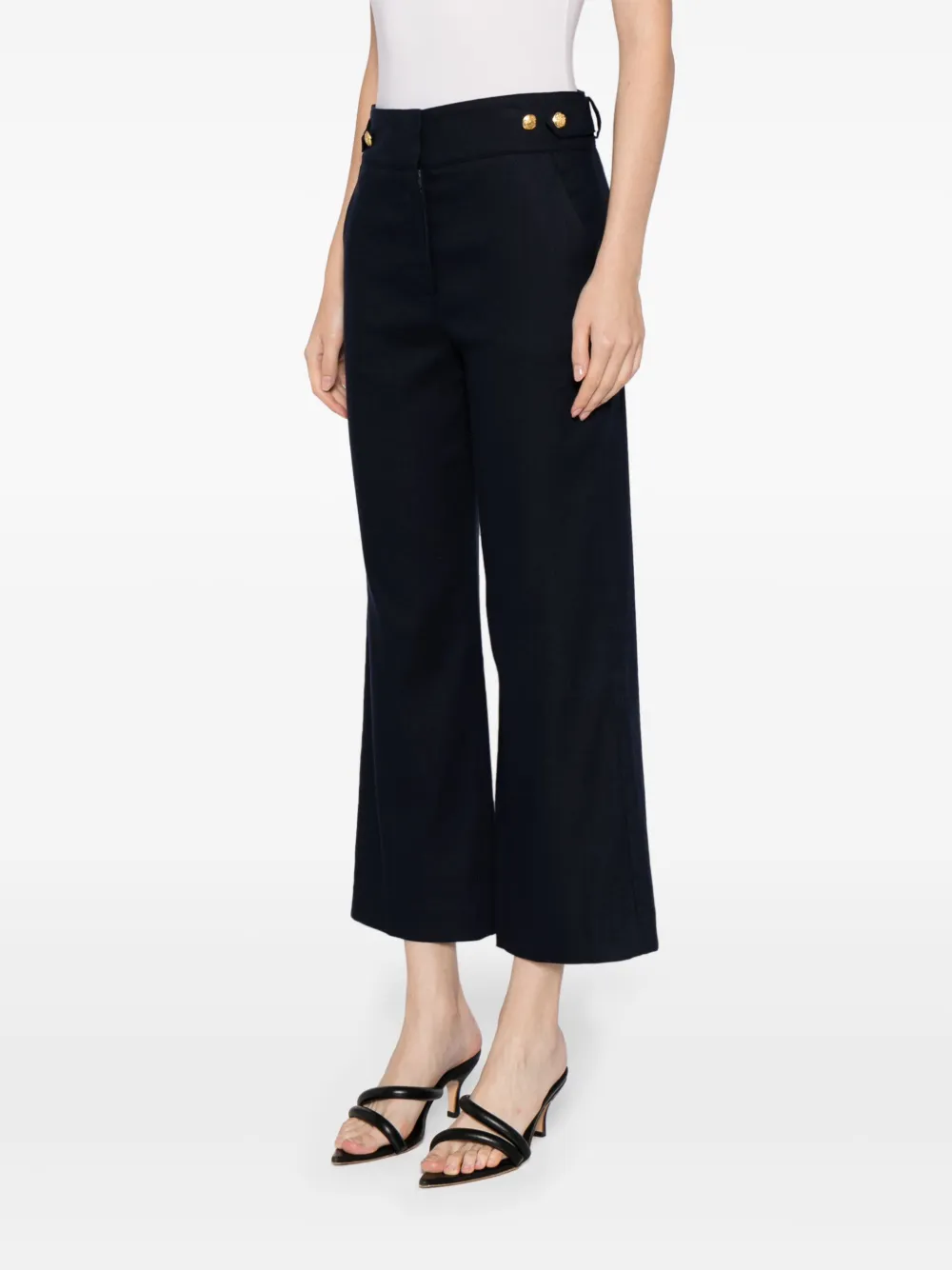Veronica Beard Cropped pantalon Blauw