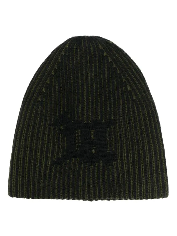 MISBHV monogram-jacquard ribbed-knit Beanie - Farfetch