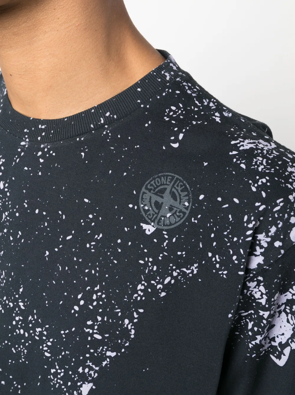 Stone island store splatter t shirt