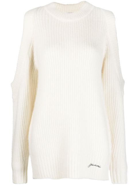 GANNI cold-shoulder jumper Women