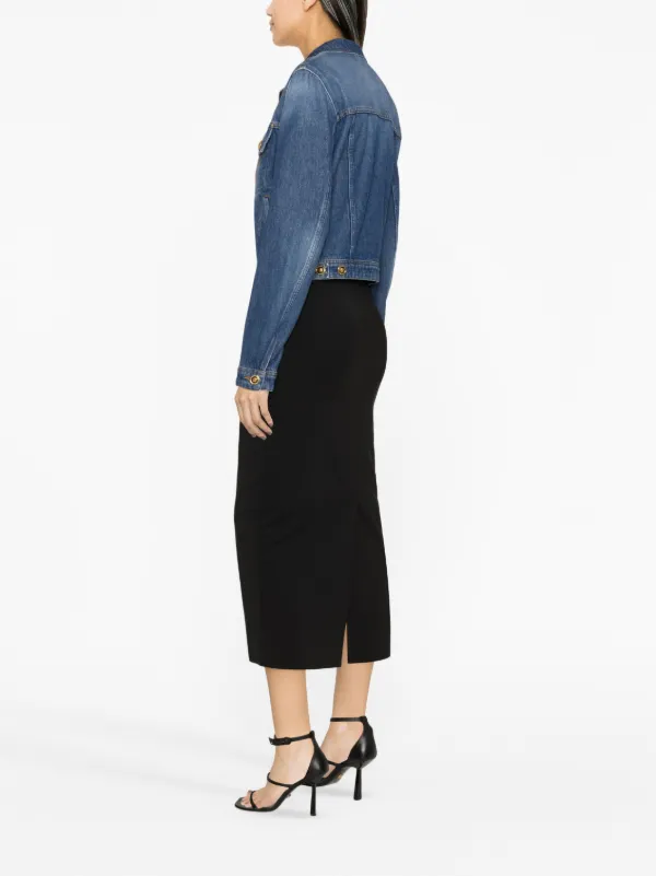 【送料&関税込】Versace Medusa 95 High-waist Denim Skirt Versace 'medusa '95' Denim Skirt | italist