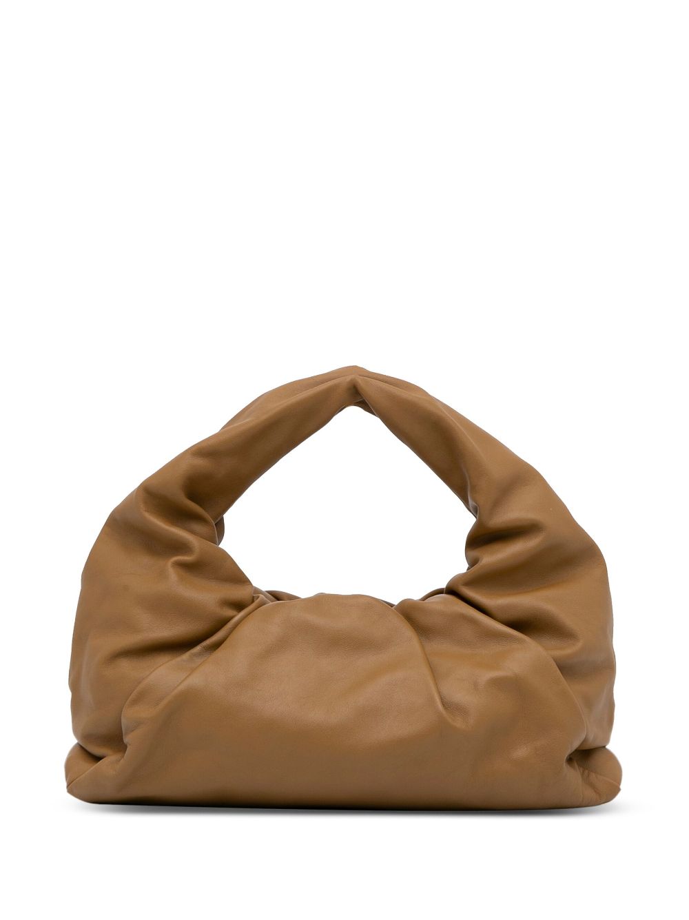 Bottega Veneta Camel Brown Smooth Leather Mini Pouch Crossbody Bag