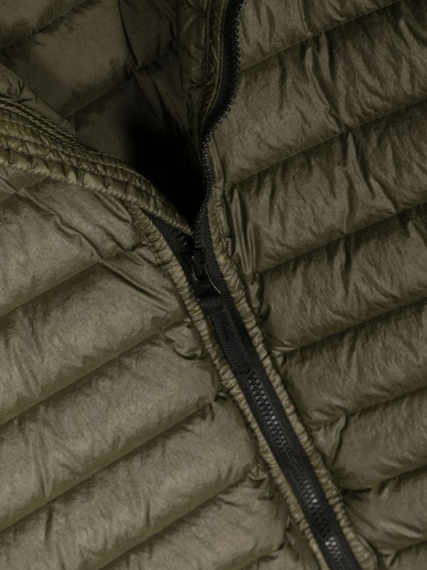 Stone Island Compass-patch Hooded Down Coat - Farfetch