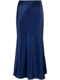 MANURI Patricia silk skirt - Blue