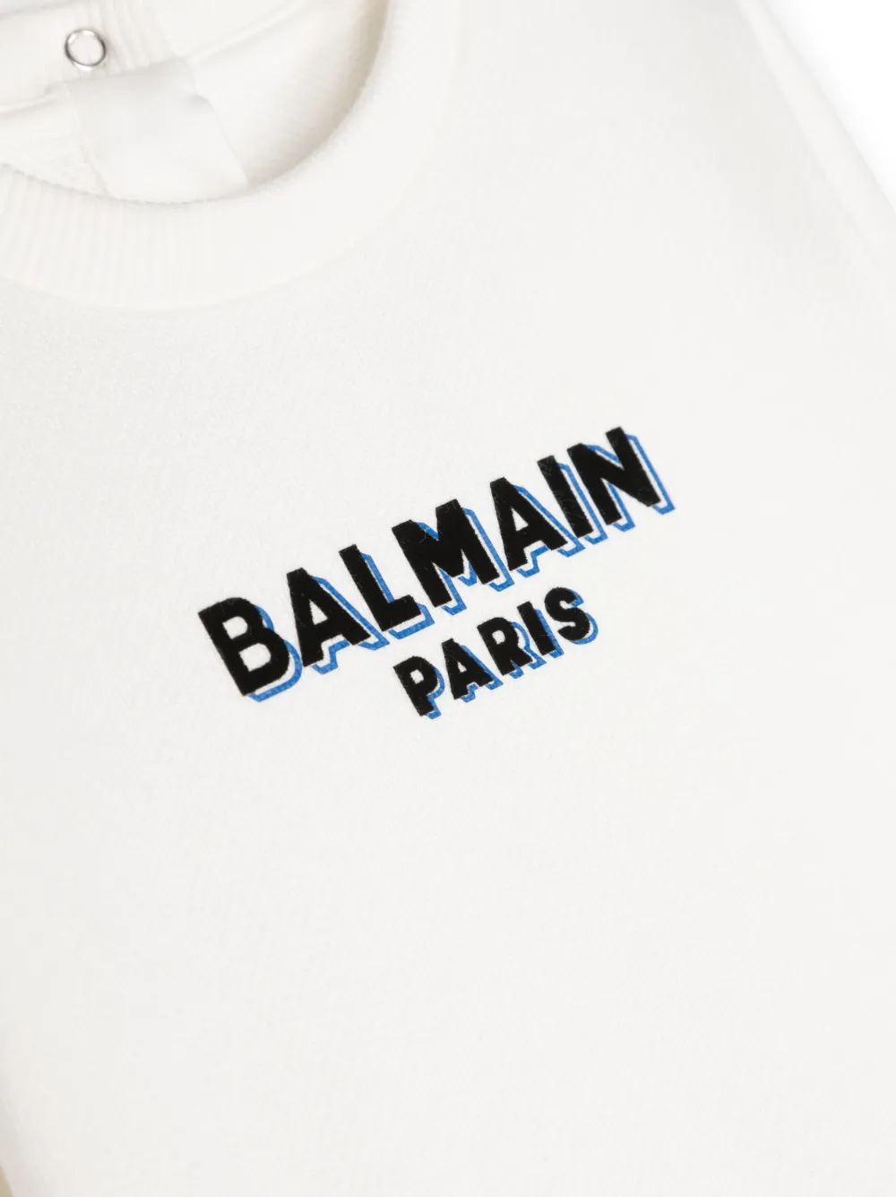  Balmain Kids Sudadera Con Logo Estampado - Blanco 