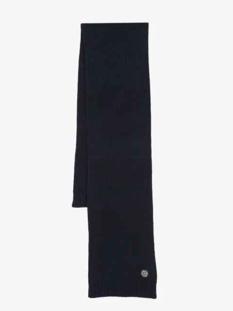 Stone Island Junior logo-patch scarf