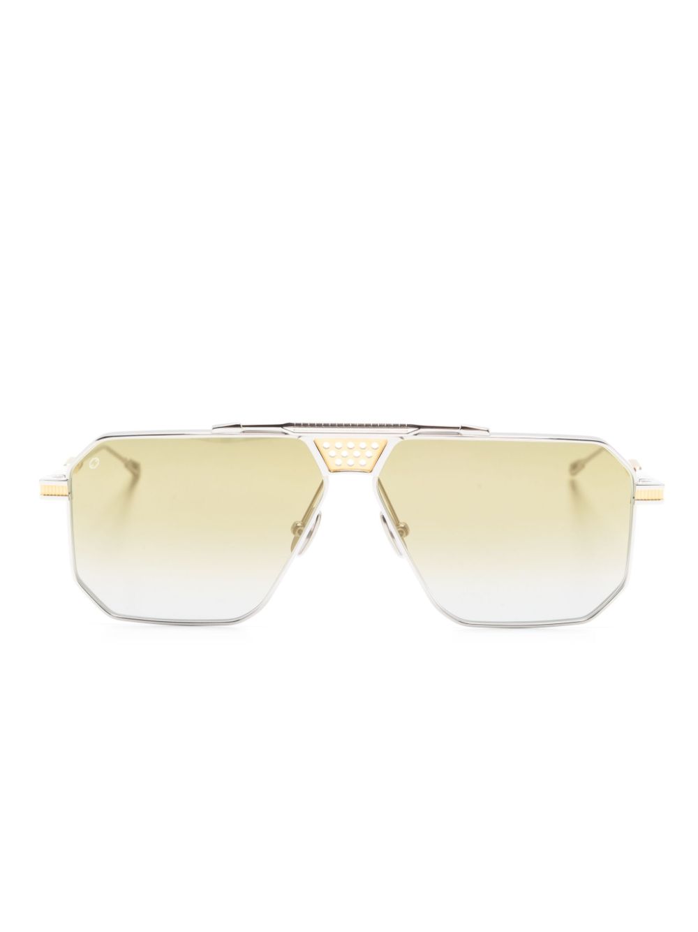 T Henri Eyewear Zonnebril met vierkant montuur Metallic