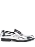 GCDS Wirdo reflective-effect loafers - Silver