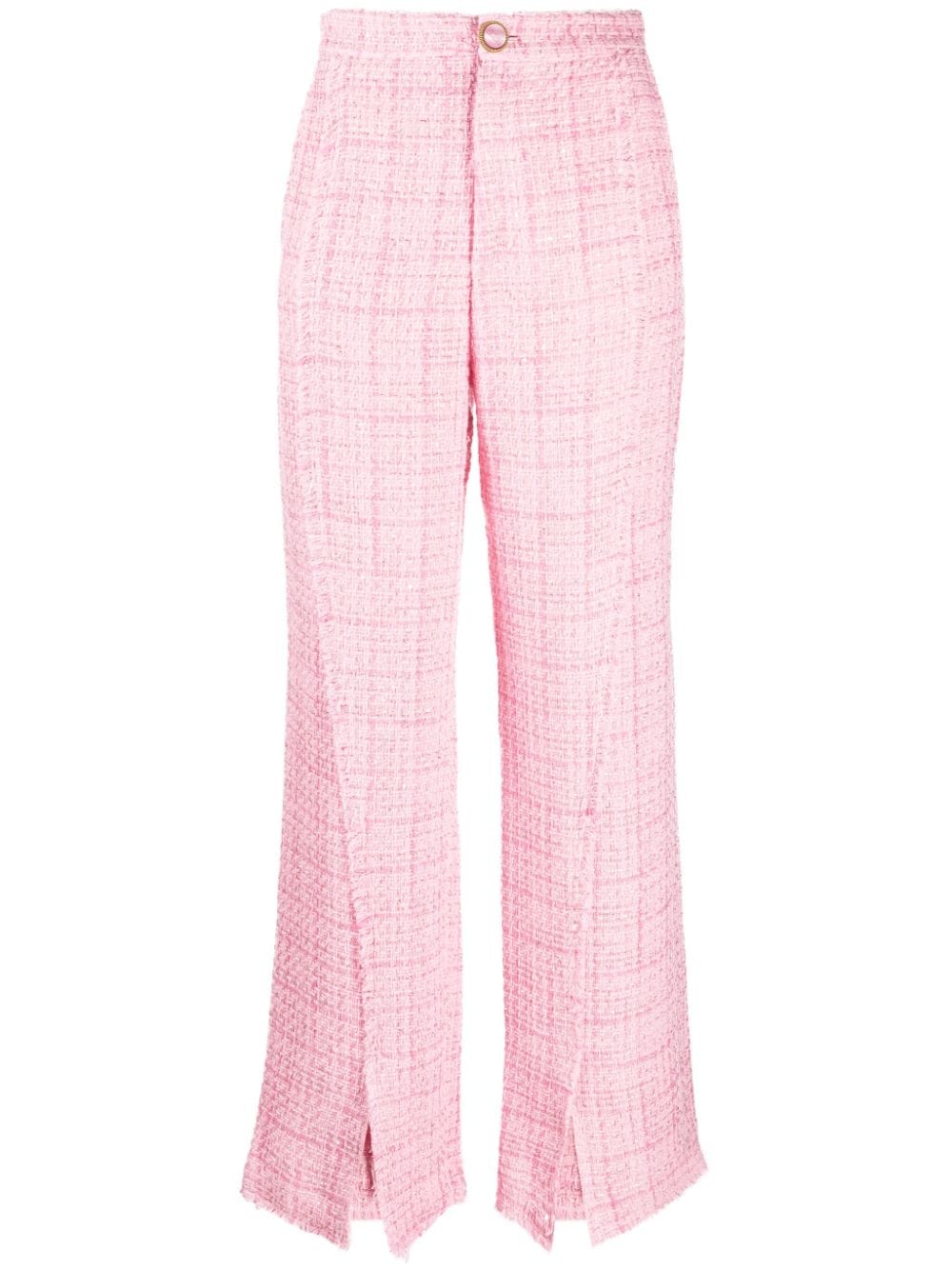 Gcds Pantaloni sartoriali in tweed - Rosa