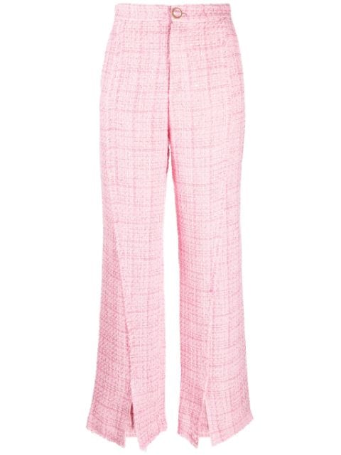 GCDS tweed tailored trousers