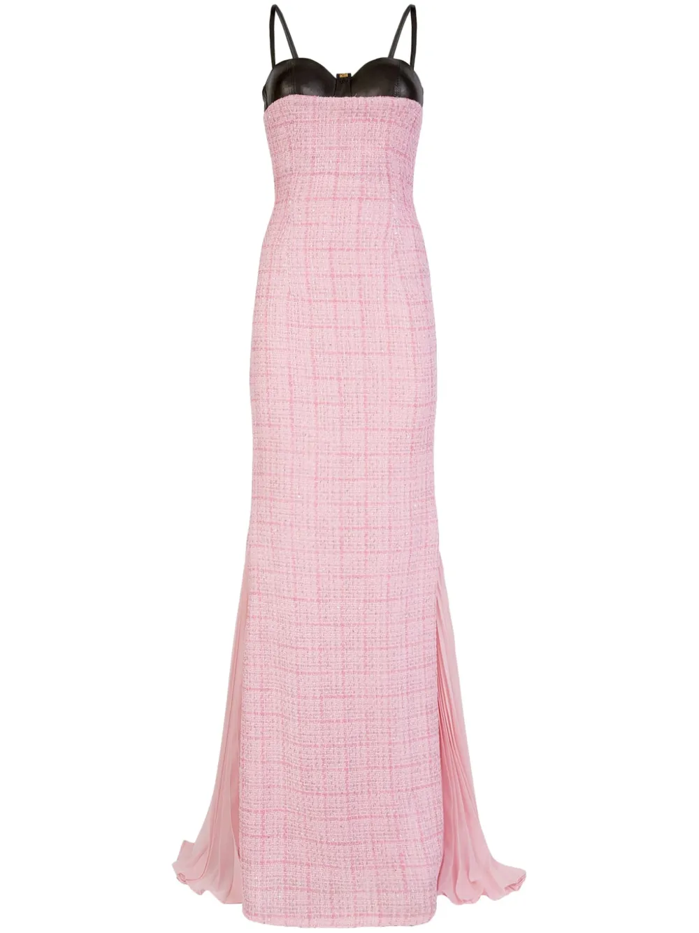 GCDS Tweed maxi-dress Roze