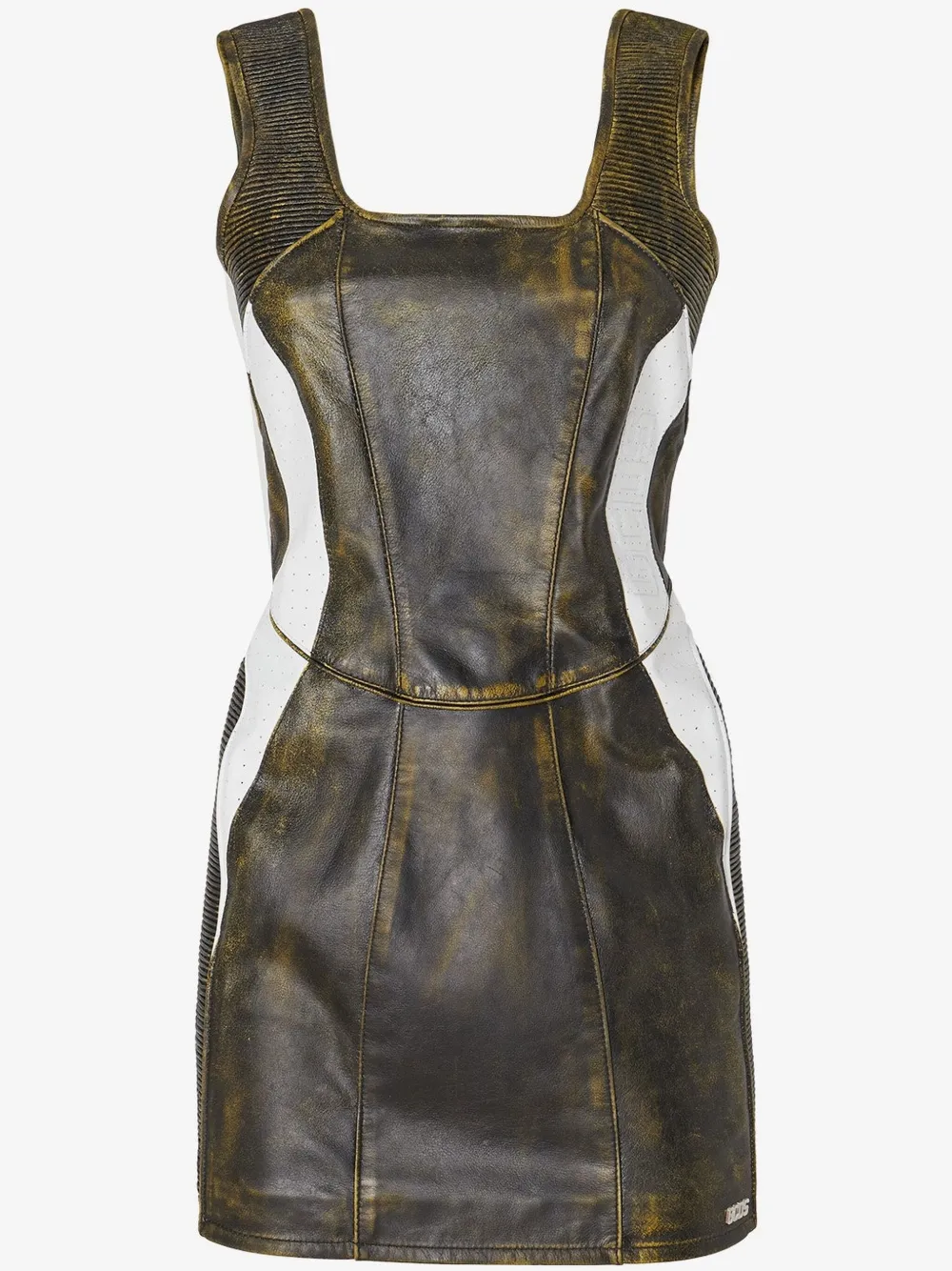 Gcds Biker Bell Mini Dress In Grey