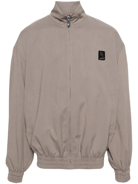 GCDS logo-appliqué drop-shoulder jacket