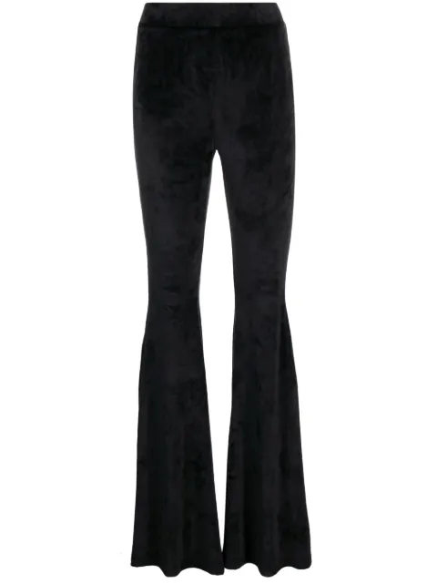 Gcds velvet flared trousers