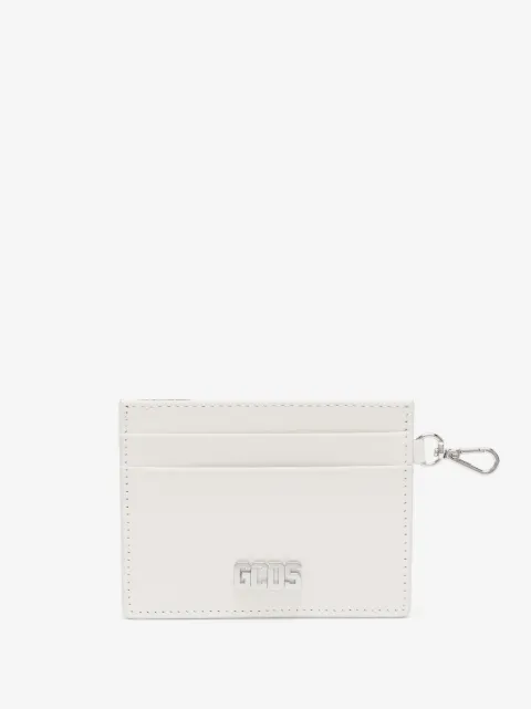 GCDS Comma logo-plaque leather cardholder