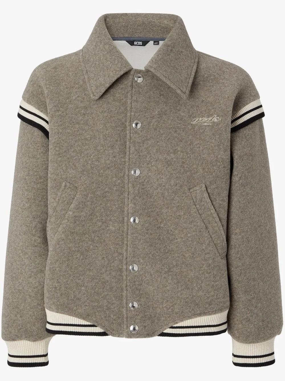 Gcds Team Bomber Jacket In Grey