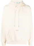 GCDS logo-detail drawstring hoodie - Neutrals