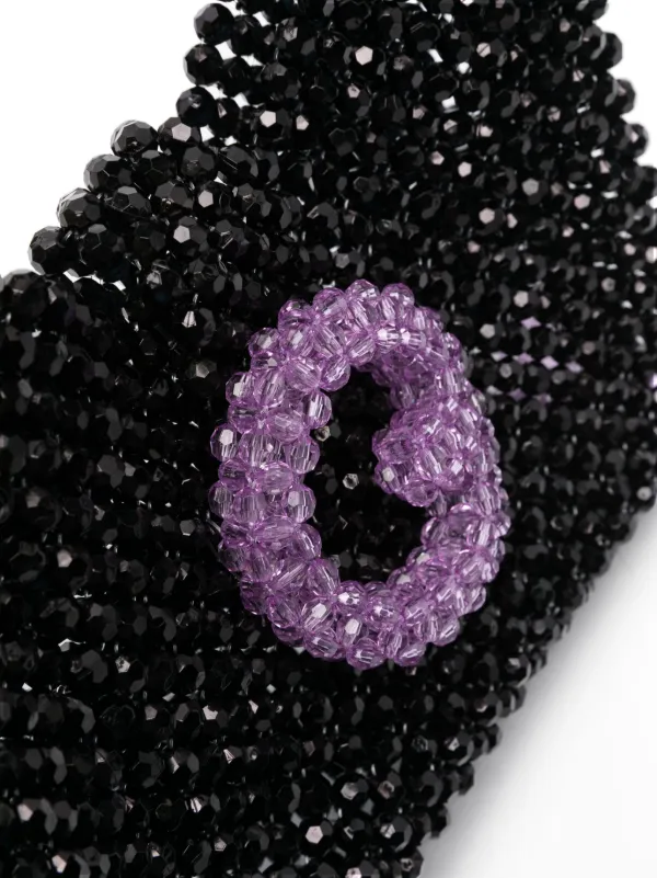 トートバッグ GERMANIER Beaded bag - Germanier - Beads - Black Germanier Beaded Bag - Beads - Black in Black | THE LIST