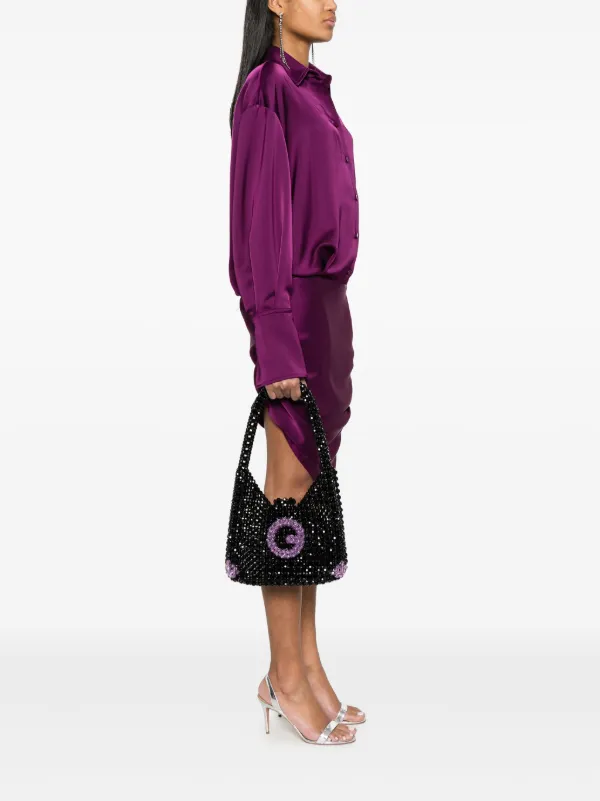 Germanier bead-embellished Shoulder Bag | Black | FARFETCH PH