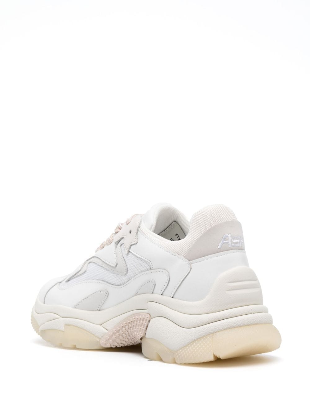 Shop Ash Addict Panelled Low-top Sneakers In Weiss