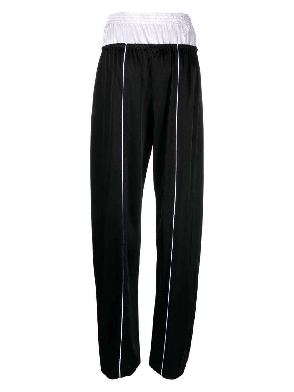 Shop Ssheena Logo-patch Layered Track Pants In Black