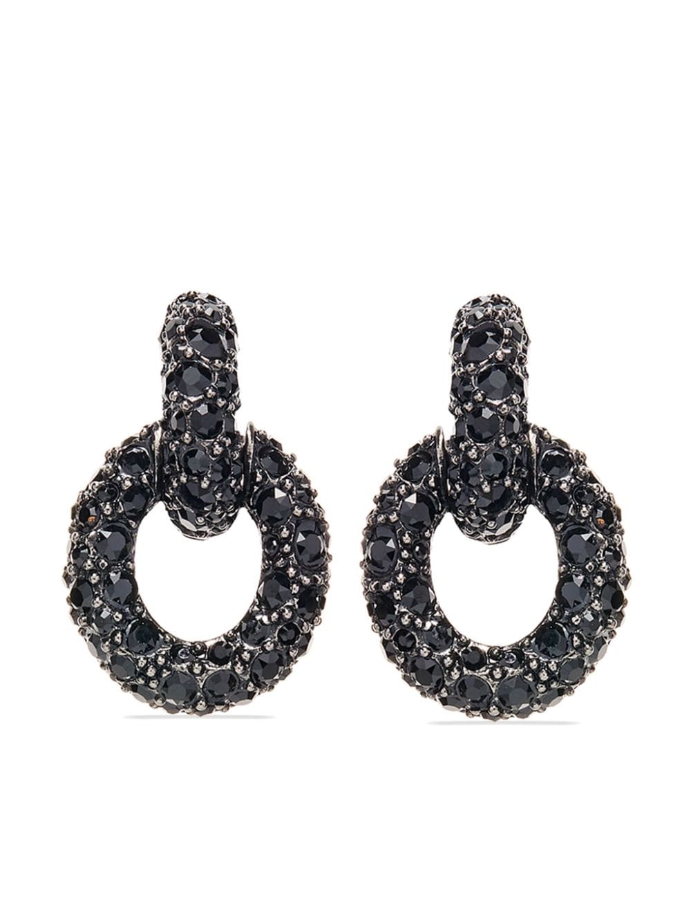 Image 1 of Oscar de la Renta Fortuna crystal-embellished earrings