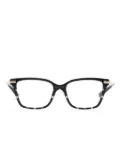 Dolce & Gabbana Eyewear polka-dot square-frame glasses - Black