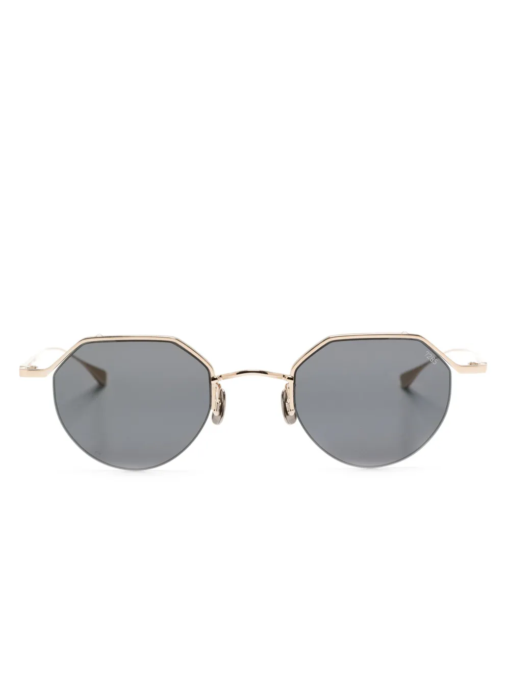Eyevan7285 185 geometric-frame sunglasses | Gold | Image 1