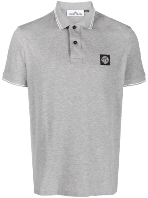 Stone Island polo à patch logo Compass
