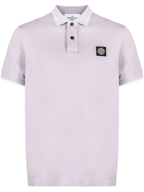 Stone Island polo con parche Compass